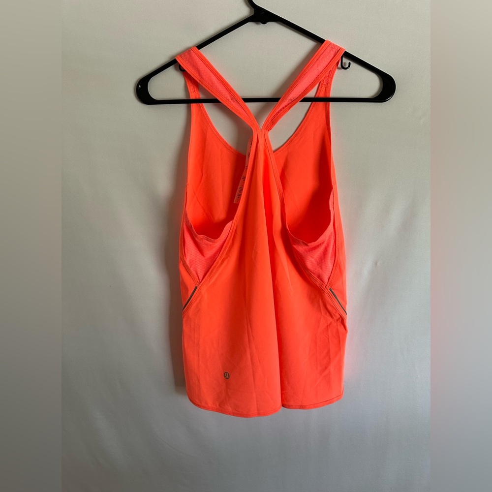 Lululemon Women's Real Quick Singlet Neon Orange Size 4